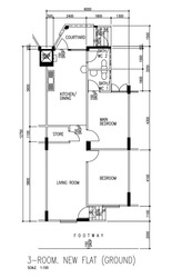 Blk 244 Hougang Street 22 (Hougang), HDB 3 Rooms #213590021